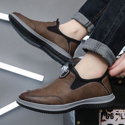 Herren Slip-On Schuhe Bequem atmungsaktiv Mesh Freizeit
