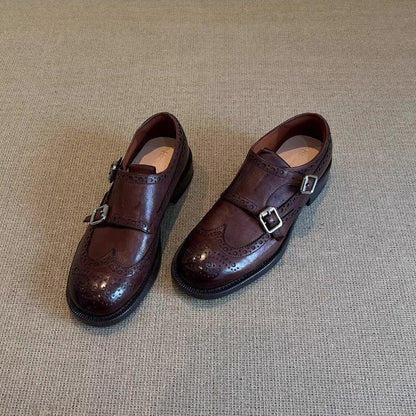 Damen Schnürschuhe Elegant Leder Schwarz