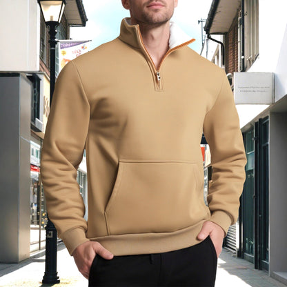 Herren Sweatpullover Sportlich mit Kängurutasche Modern