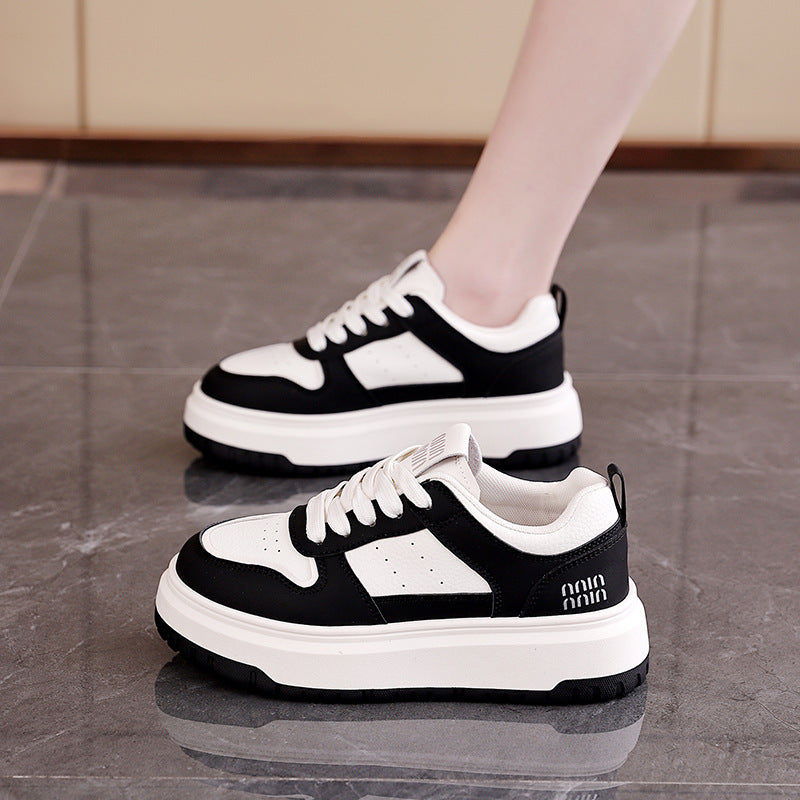 Damen Sneaker Bequem Dicke Sohle Sportlich