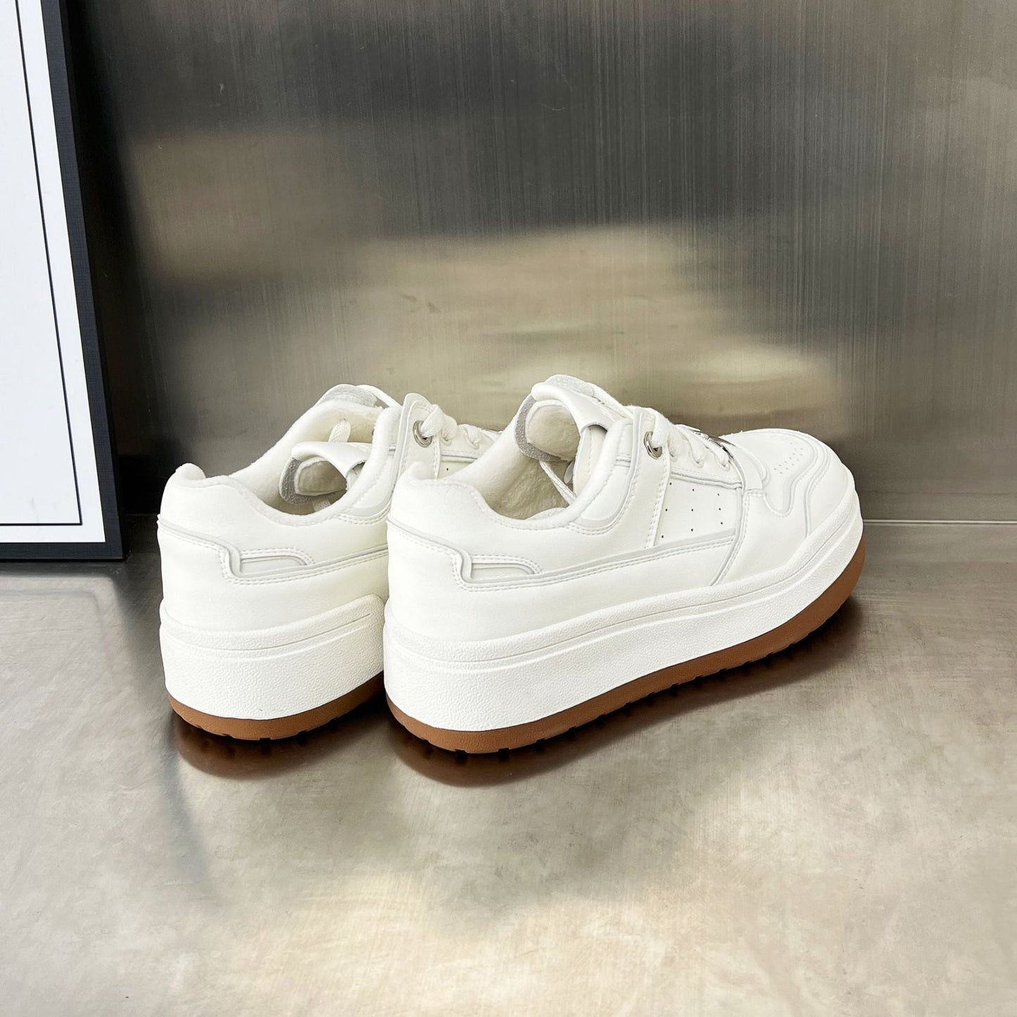 Damen Sneaker Chunky Plateau Bequem Trendy