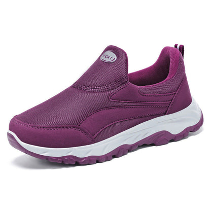 Damen Sportschuhe Bequem Slip-On Elastisch Komfort