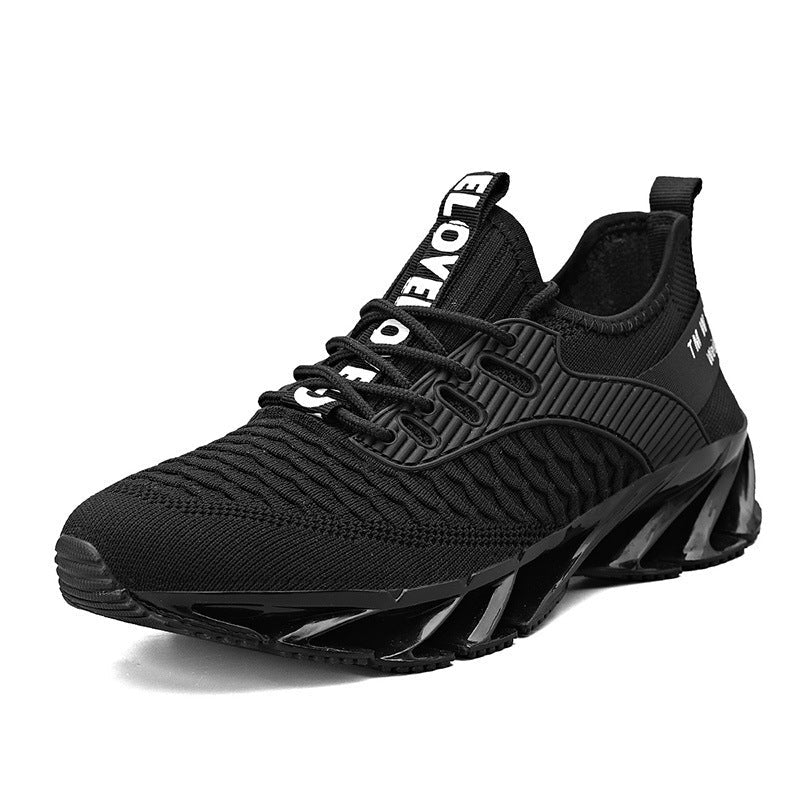 Damen Sneaker Sportlich High-Top Laufschuhe Schwarz