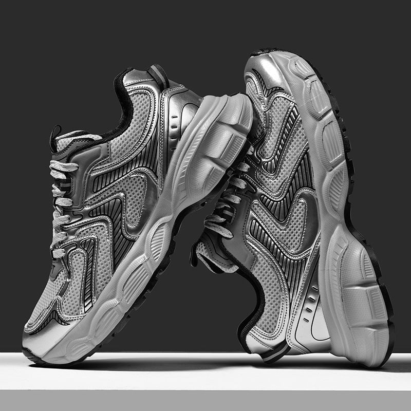 Damen Sneaker Sportlich Atmungsaktiv Schwarz Laufschuhe