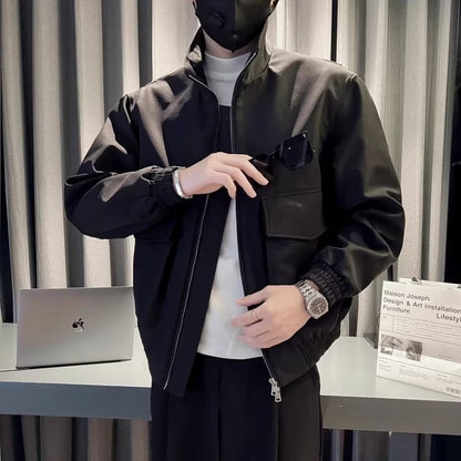Herren Übergangsjacke Modisch mit Taschen Elastisch