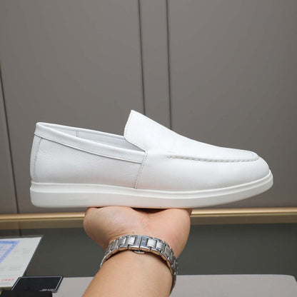Damen Mokassinschuhe Leder Bequem Rutschfest