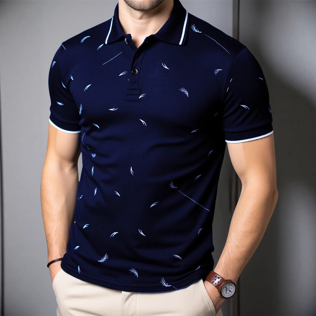 Herren Poloshirt Modern mit Druck Baumwolle Hochwertig - BerlinGlamour