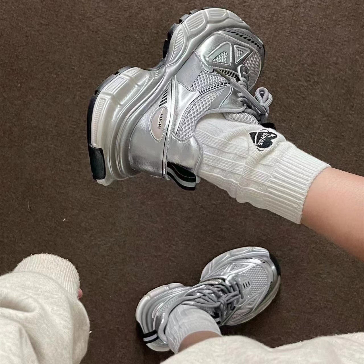 Damen Laufschuhe Sportlich Atmungsaktiv Mesh Leicht