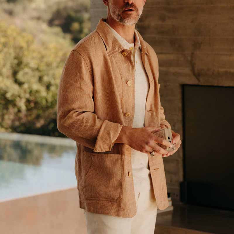Herren Kordjacke Lässig Modern Schnitt - BerlinGlamour