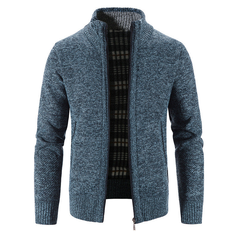 Herren Strickjacke Warm Isoliert Winterjacke Modern