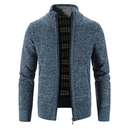 Herren Strickjacke Warm Isoliert Winterjacke Modern