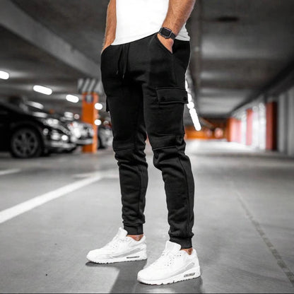 Herren Trainingshose Cargo Modern Vieltaschig Sportlich