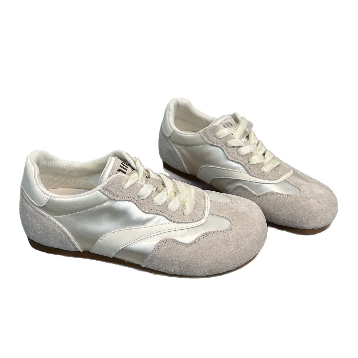 Damen Sneaker Weich Wildleder Glänzend