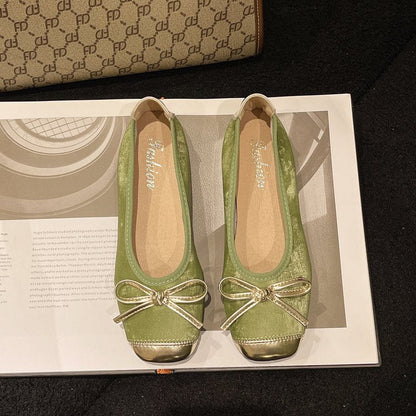 Damen Ballerinas Elegante Schleifen Komfort Sohle - BerlinGlamour