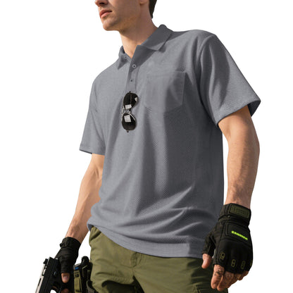 Herren Polo-Shirt atmungsaktiv mit Brusttasche Sportlich Modern