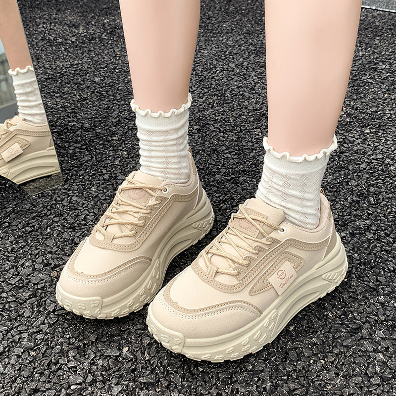 Damen Sneaker Sportlich Atmungsaktiv Weiss