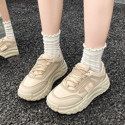 Damen Sneaker Sportlich Atmungsaktiv Weiss