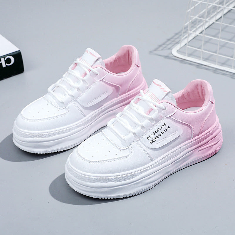 Damen Plateau Sneaker Komfortabel Dämpfung Modisch