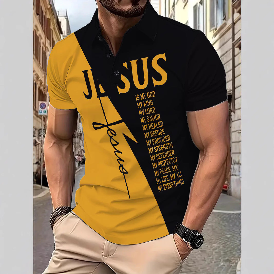 Herren Polohemd Berlin Motiv Modern Grafik - BerlinGlamour