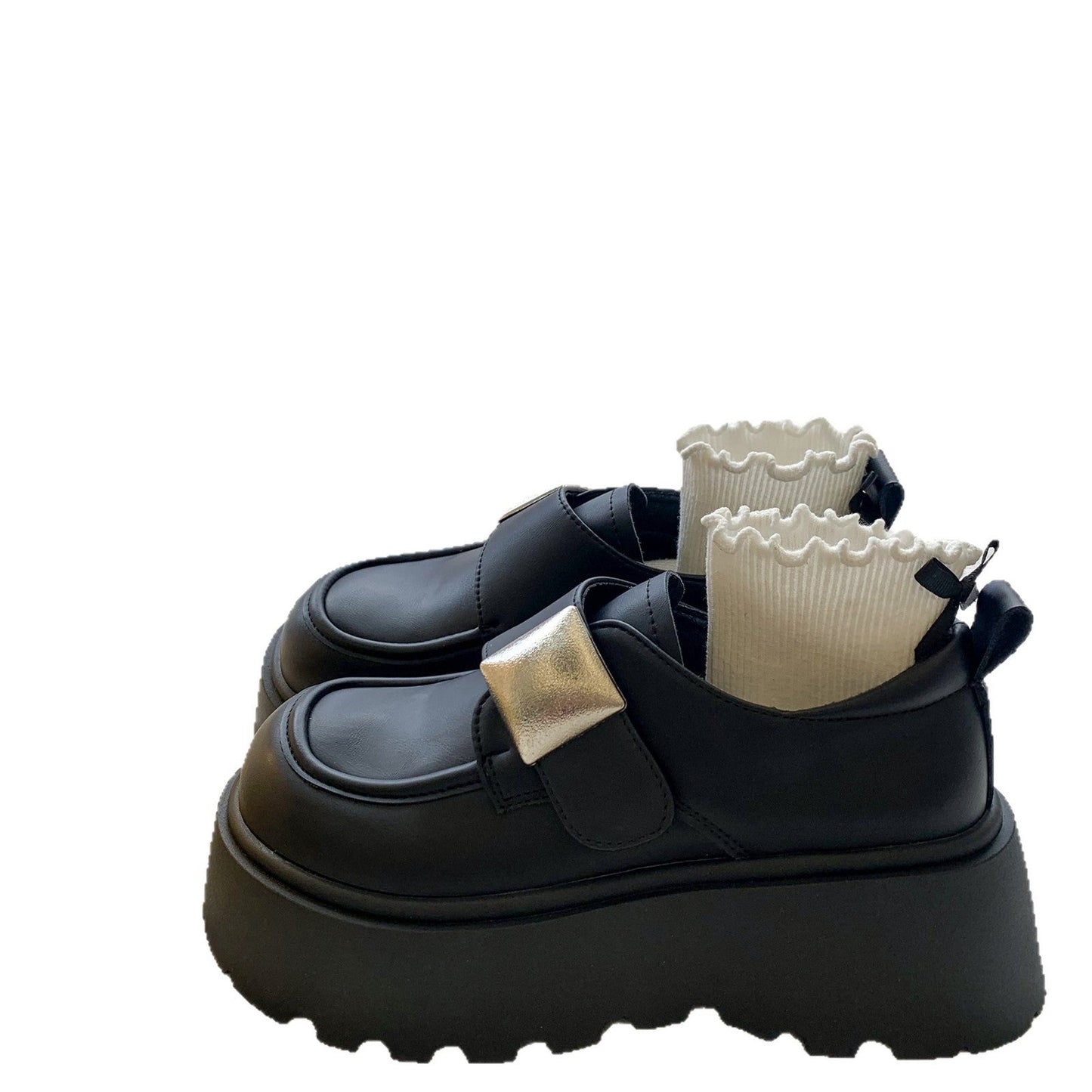 Damen Plateau-Schuhe Hochzeitsschuhe Elegant Schnalle Damenschuhe