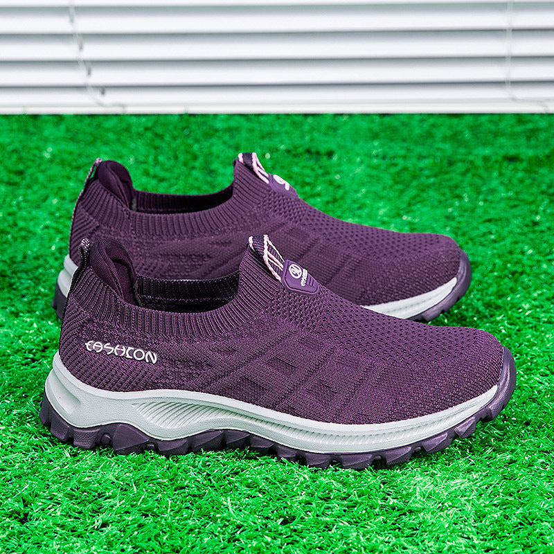 Damen Laufschuhe Komfortabel Atmungsaktiv Slip-On Sneaker