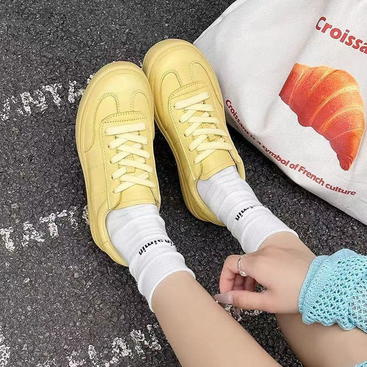 Damen Sneaker Sportlich Casual Glänzend Weiße Sneaker