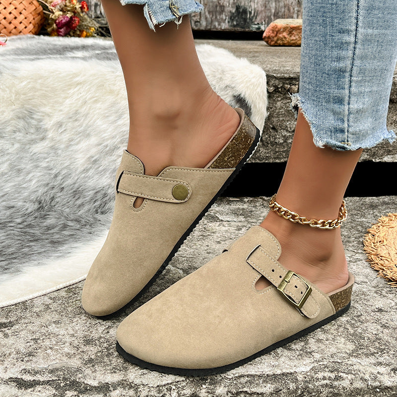 Damen Clogs Bequem mit Riemchen Schuhe Sommer