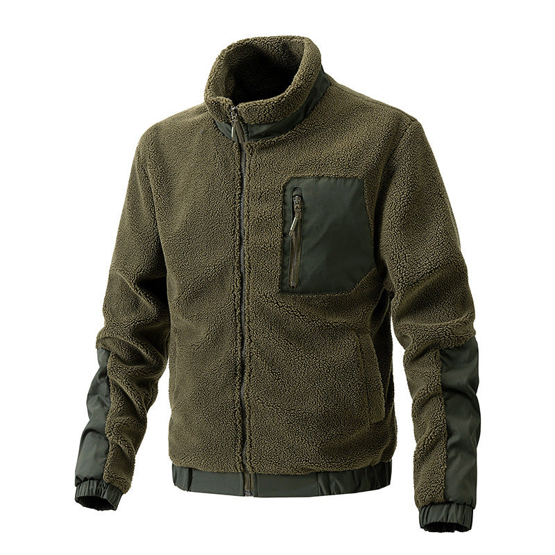 Die neue Bezeichnung lautet: Hochwertige Fleecejacke mit Kragen und seitlichen Reißverschlusstaschen BerlinGlamour