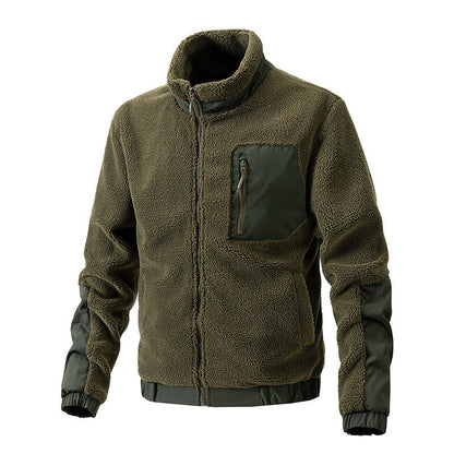 Die neue Bezeichnung lautet: Hochwertige Fleecejacke mit Kragen und seitlichen Reißverschlusstaschen BerlinGlamour