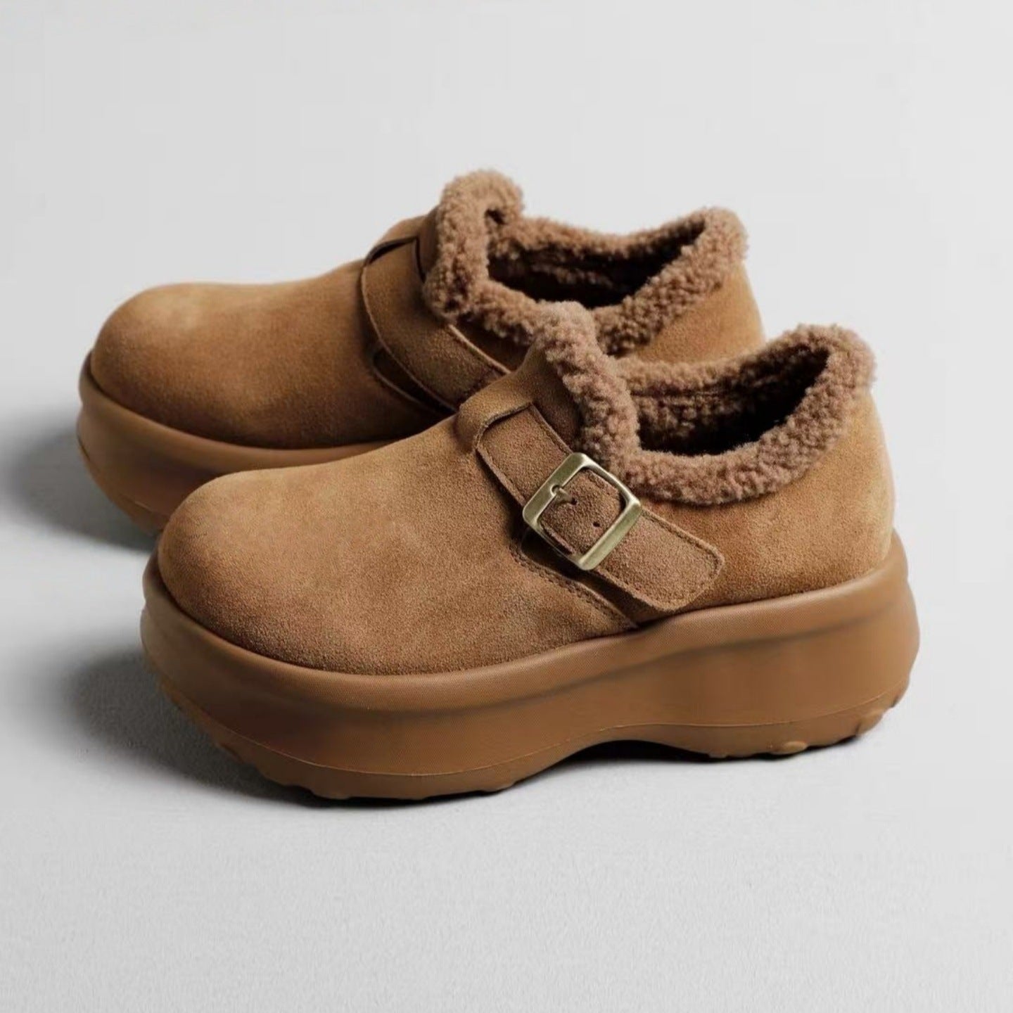 Damen Clogs Komfortabel mit Weichem Kunstfellfutter