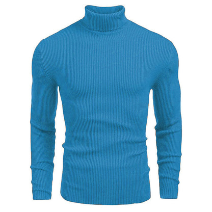 Herren Rollkragenpullover Feinripp aus Merino-Wolle Qualität