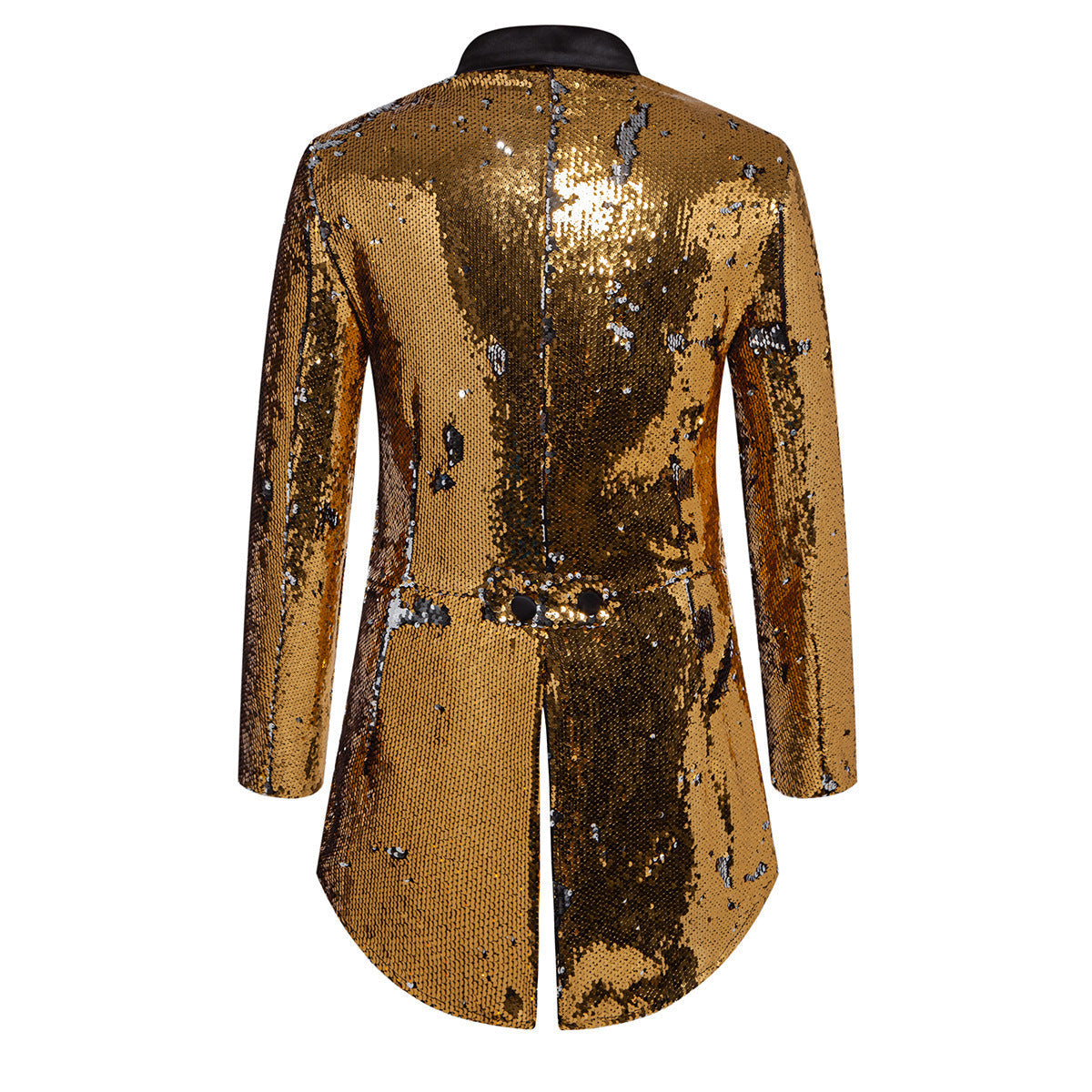 Herren Sakko Glitzer Pailletten Anzugjacke Glamour