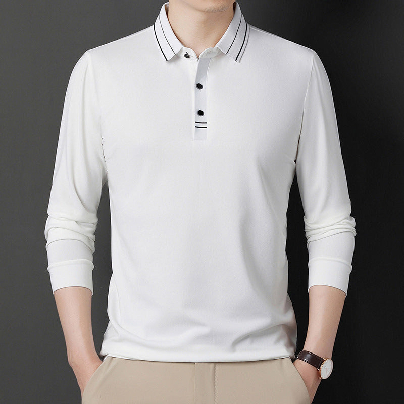 Herren Langarm Polo Hemd Modern Slimfit