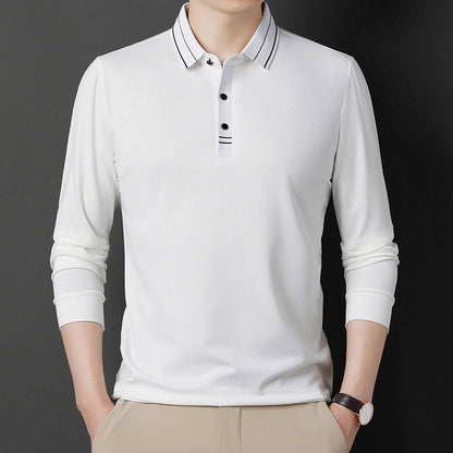 Herren Langarm Polo Hemd Modern Slimfit
