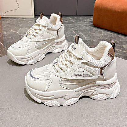 Damen Sneaker Sportlich Leicht Atmungsaktiv Chunky