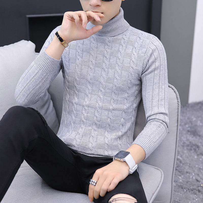 Herren Strickpullover Rollkragen Modern Elegант