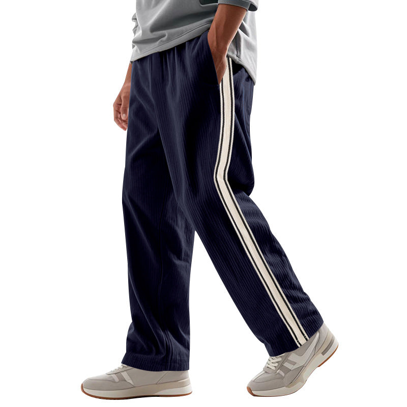 Herren Sportshose Bequem Mit Seitenstreifen Modern - BerlinGlamour