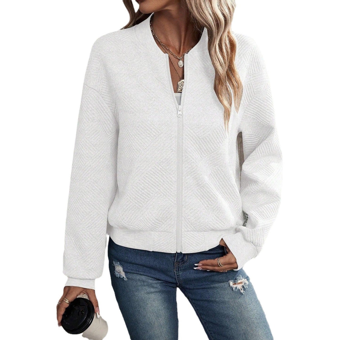 Damen Bomberjacke Elegante Lederjacke Modern Berlin