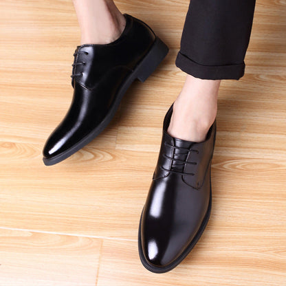 Herren Lederschuhe Elegante Schnürschuhe Schwarz Modern
