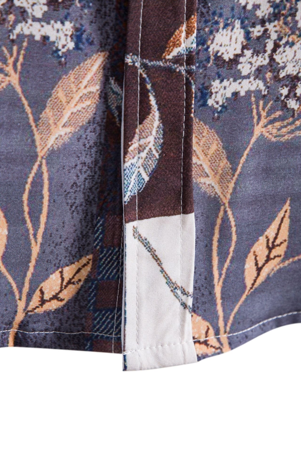 Herren Kurzarmhemd Blumenmuster Sommerlich Modern