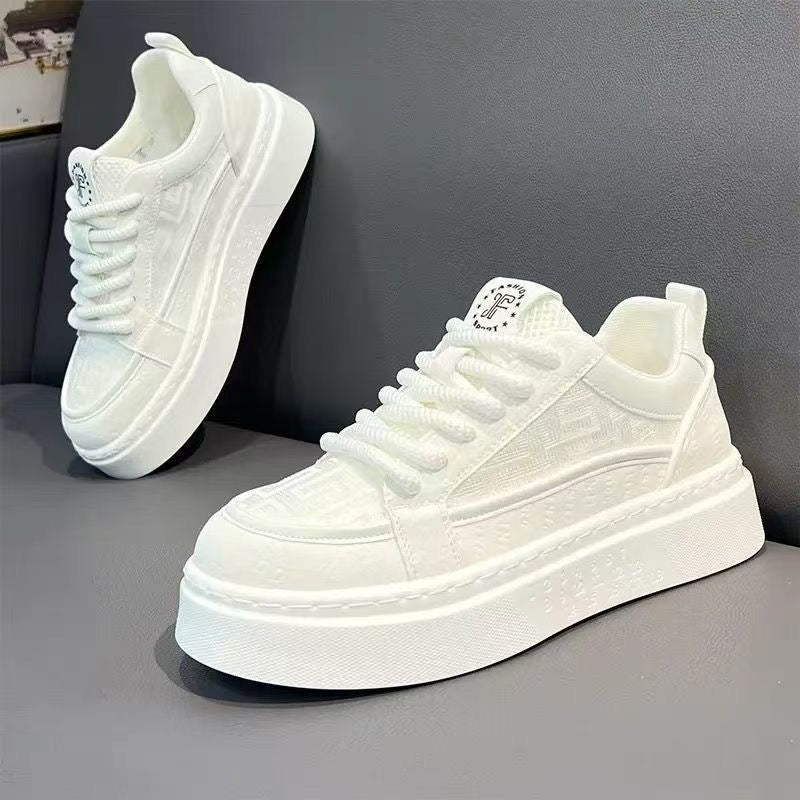 Damen Sneaker Platform atmungsaktiv flexibel