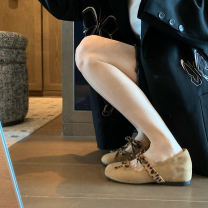Damen Mokassins Elegante Schnürschuhe Mode