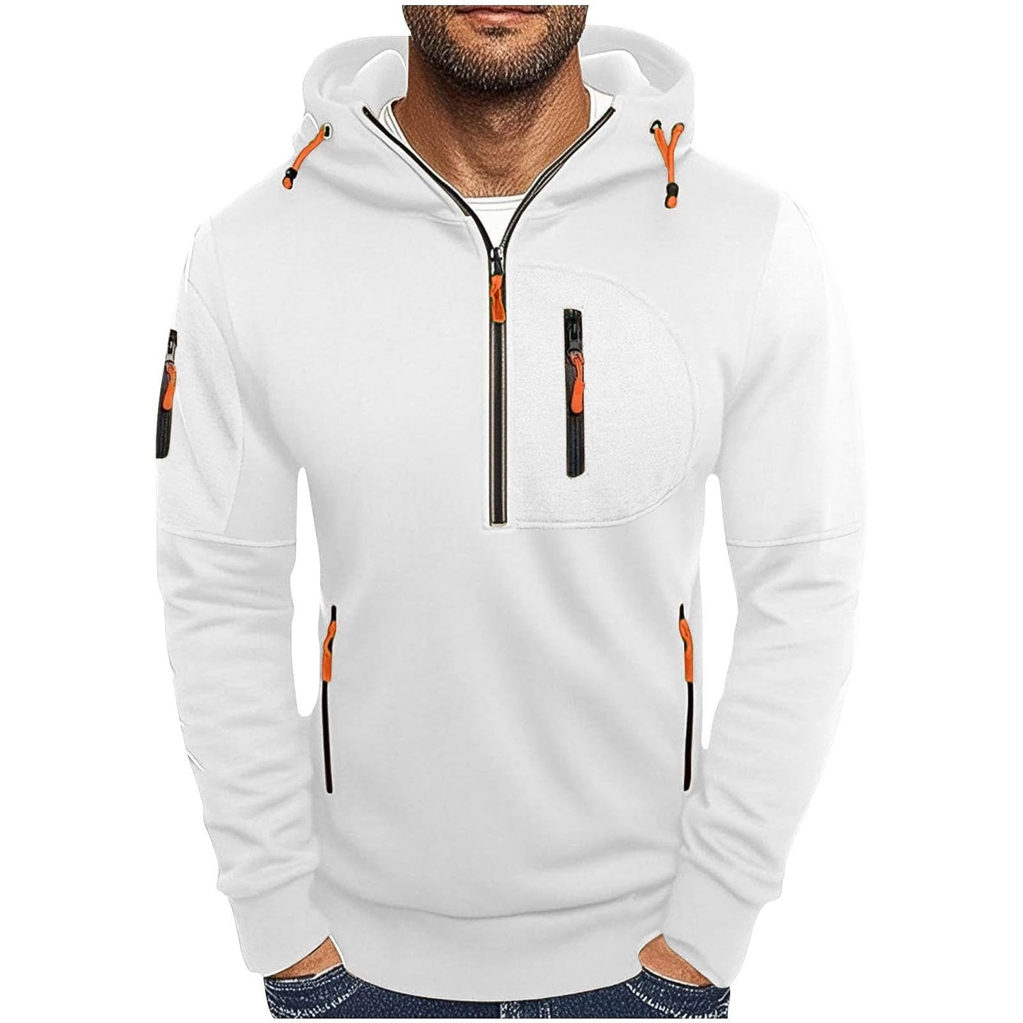 Herren Kapuzenjacke Wasserabweisend Funktionsjacke Modern