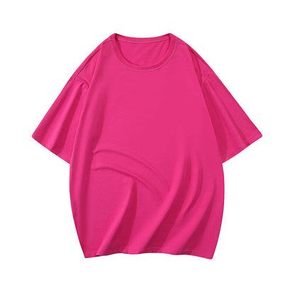 Damen T-Shirt Oversized Lässig Baumwolle