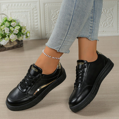 Damen Sneaker Metallisch Glitzernd Heidi Style