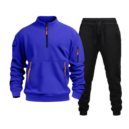 Herren Sportanzug Modern Funktionsanzug mit Taschen