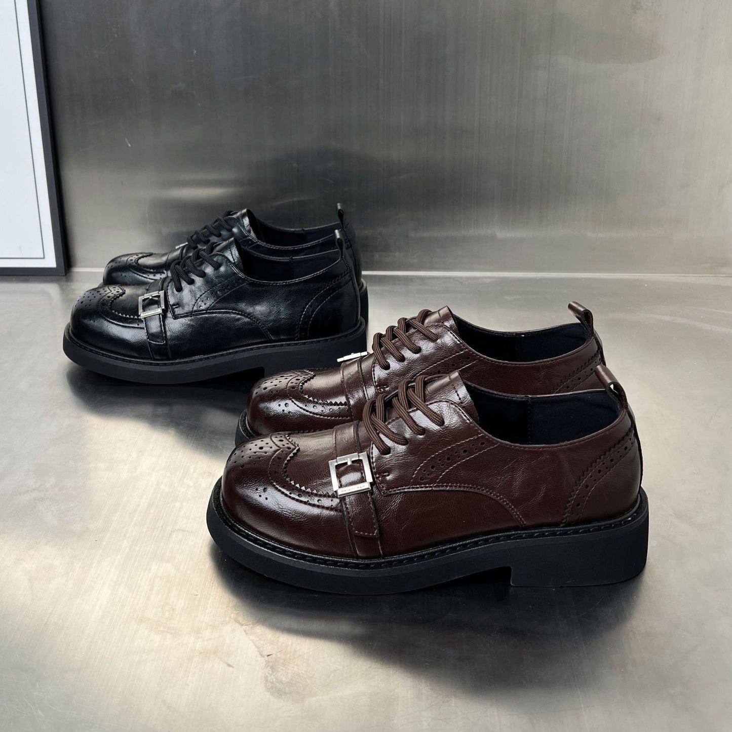 Damen Schnürschuhe Elegante Modisch Robust