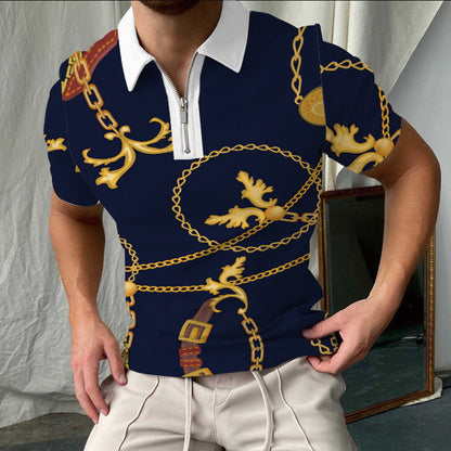 Herren Polo Shirt Kurzarm Kariert Modern Berlin
