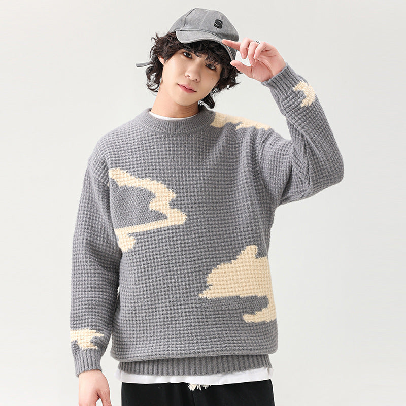 Herren Strickpullover Modern Lässig mit Muster