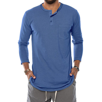 Ein moderner Langarm-Henley-Shirt für den Online-Shop sollte heißen: Langarm-Henley-Shirt mit modischem Knopfverschluss und praktischer Brusttasche BerlinGlamour 

Ich werde ihn
